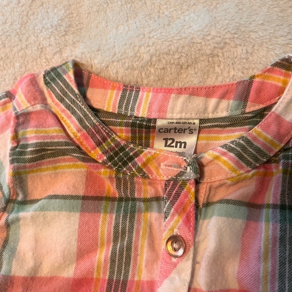 Red Polka Dot and Plaid Baby Dresses - Picture 2 of 3